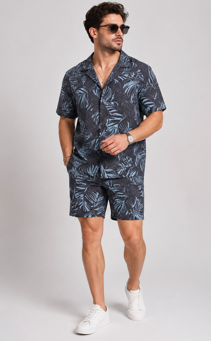 Men's Shirt & Short Co-ord Set