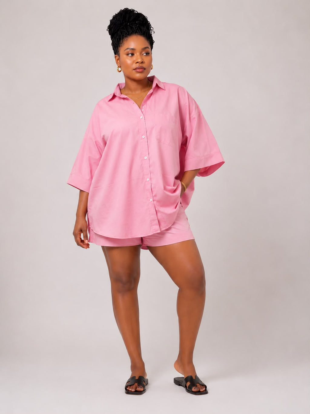 Oversized 2pcs Shirt/Short sets