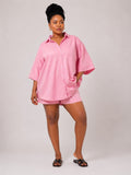 Oversized 2pcs Shirt/Short sets