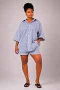 Women's 2-piece Sets - Oversized shirt & Shorts